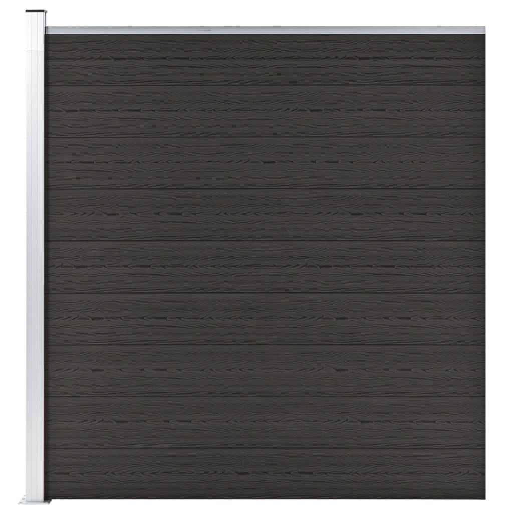 Schuttingpaneel 175x186 cm HKC zwart