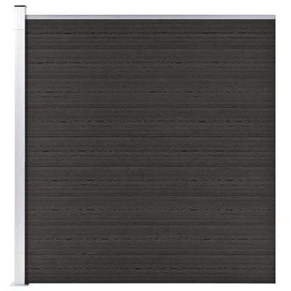 Schuttingpaneel 175x186 cm HKC zwart