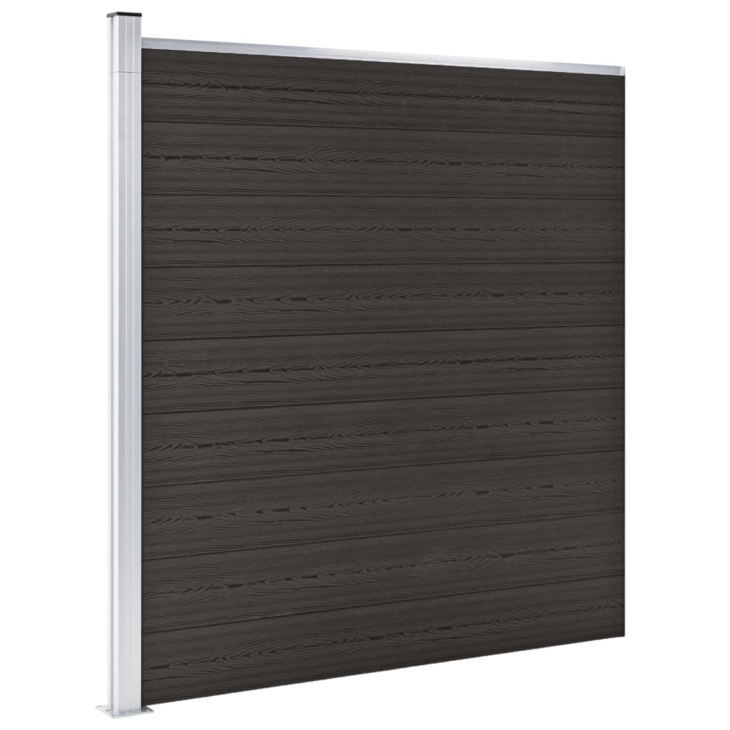 Schuttingpaneel 175x186 cm HKC zwart