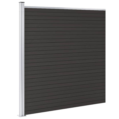Schuttingpaneel 175x186 cm HKC zwart