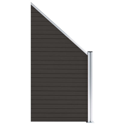 Schuttingpaneel 95x(105-180) cm HKC zwart
