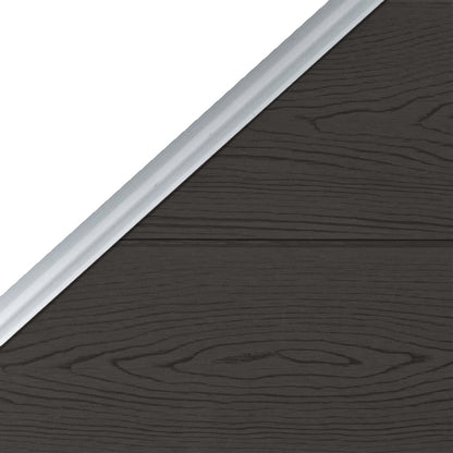 Schuttingpaneel 95x(105-180) cm HKC zwart