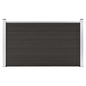 Schuttingpaneel 180x105 cm HKC zwart