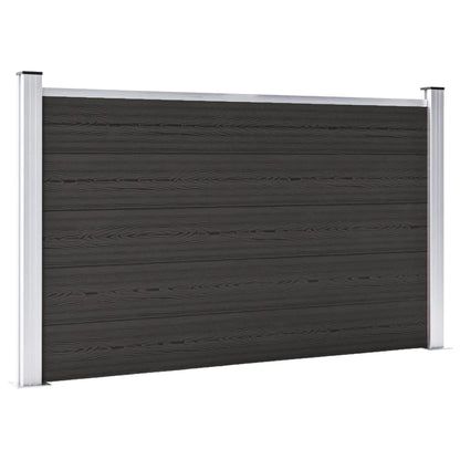 Schuttingpaneel 180x105 cm HKC zwart