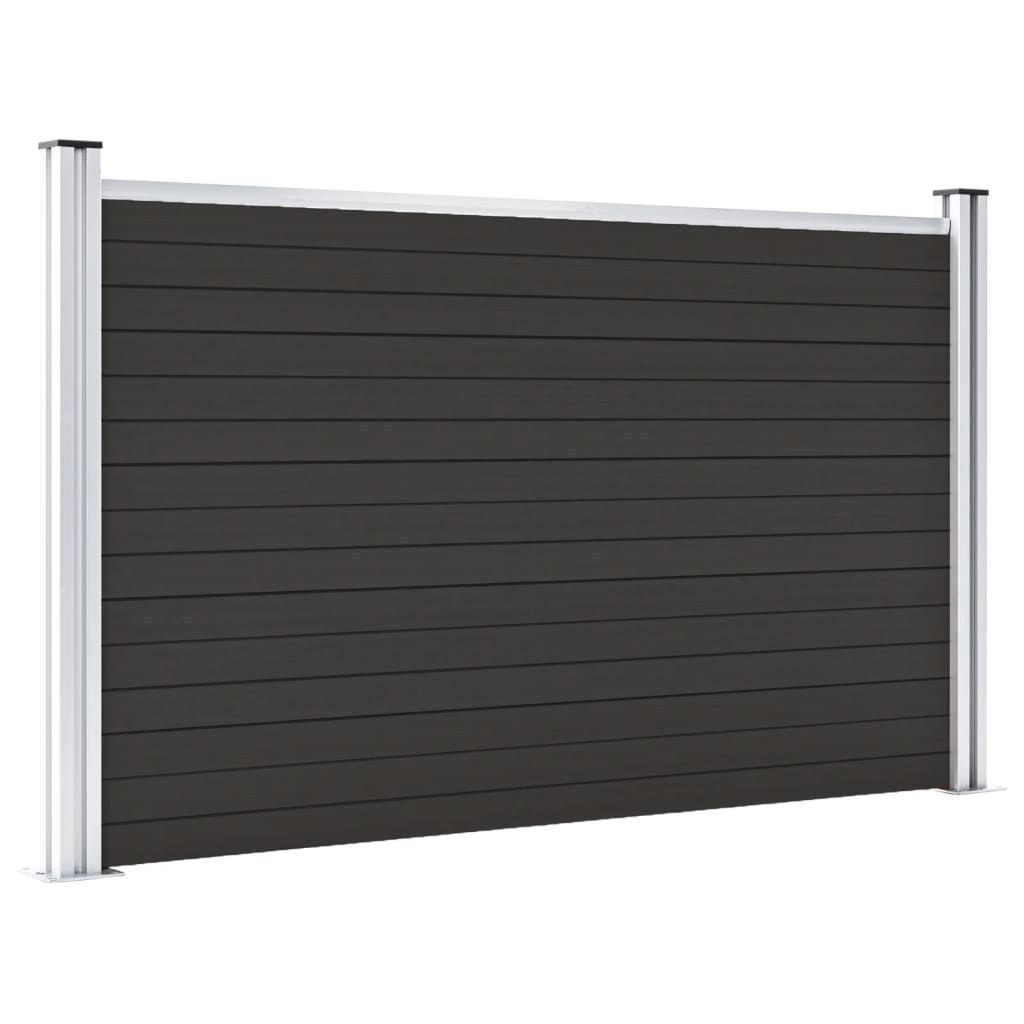 Schuttingpaneel 180x105 cm HKC zwart