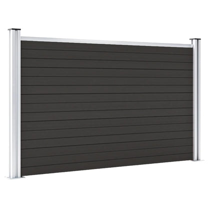 Schuttingpaneel 180x105 cm HKC zwart