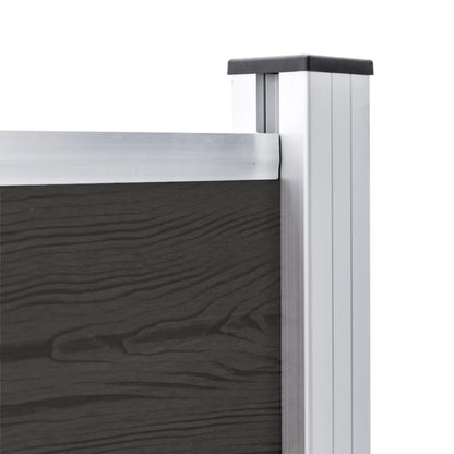 Schuttingpaneel 180x105 cm HKC zwart