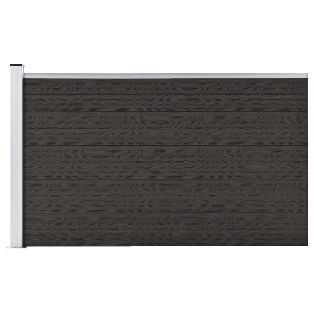 Schuttingpaneel 175x105 cm HKC zwart