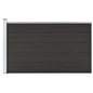 Schuttingpaneel 175x105 cm HKC zwart