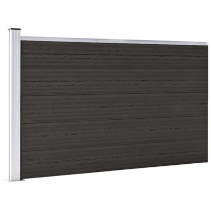 Schuttingpaneel 175x105 cm HKC zwart