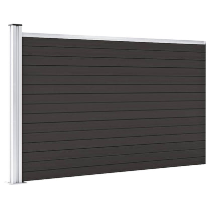 Schuttingpaneel 175x105 cm HKC zwart