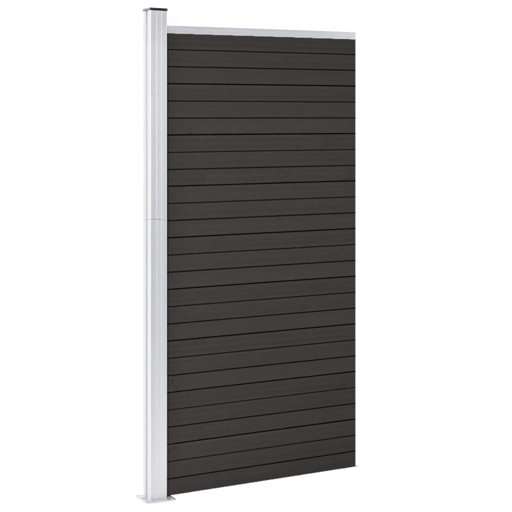 Schuttingpaneel 95x186 cm HKC grijs