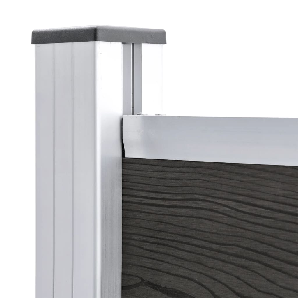 Schuttingpaneel 95x186 cm HKC grijs