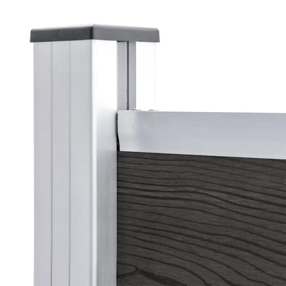 Schuttingpaneel 95x186 cm HKC grijs