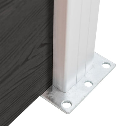 Schuttingpaneel 95x186 cm HKC grijs