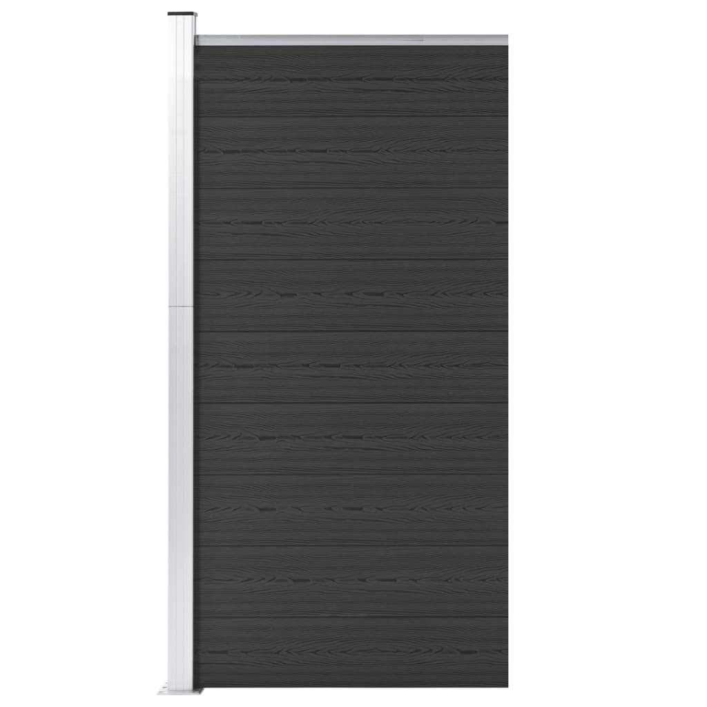 Schuttingpaneel 95x186 cm HKC zwart