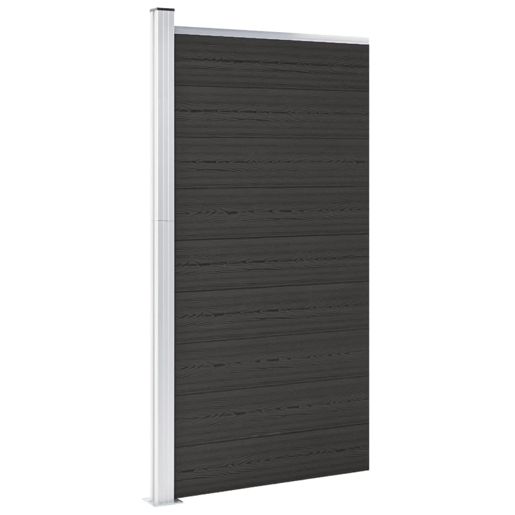 Schuttingpaneel 95x186 cm HKC zwart