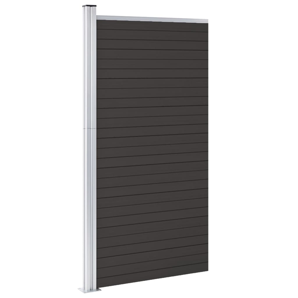 Schuttingpaneel 95x186 cm HKC zwart