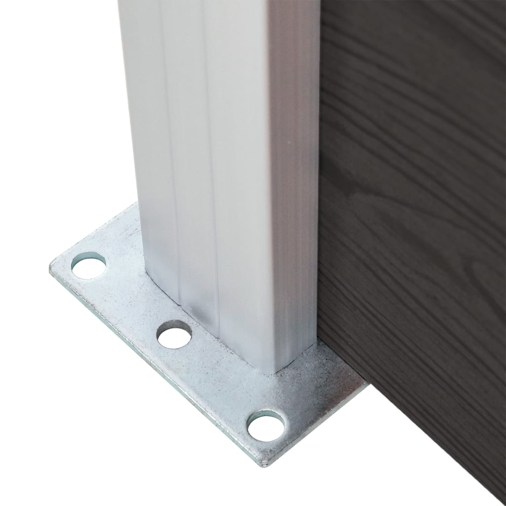 Schuttingpaneel 95x186 cm HKC zwart