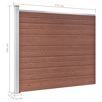 Schuttingpaneel 175x146 cm HKC bruin