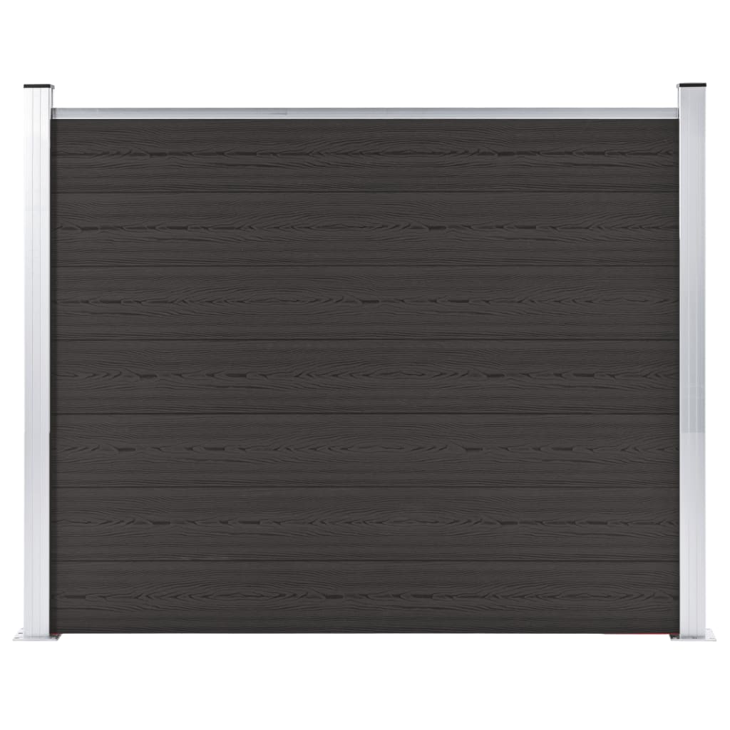 Schuttingpaneel 180x146 cm HKC zwart