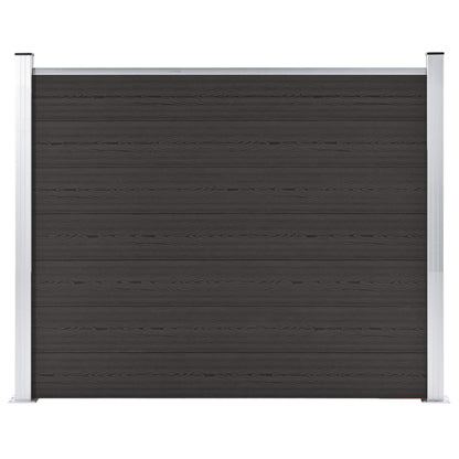 Schuttingpaneel 180x146 cm HKC zwart