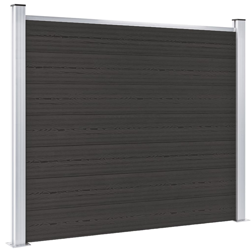 Schuttingpaneel 180x146 cm HKC zwart