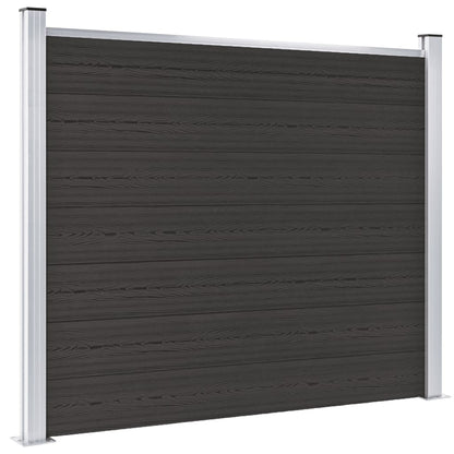 Schuttingpaneel 180x146 cm HKC zwart