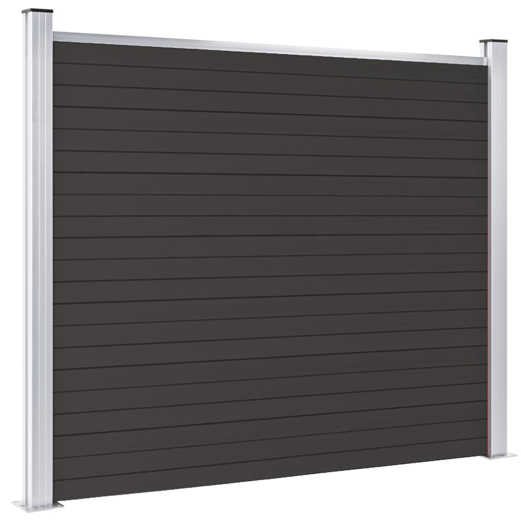 Schuttingpaneel 180x146 cm HKC zwart