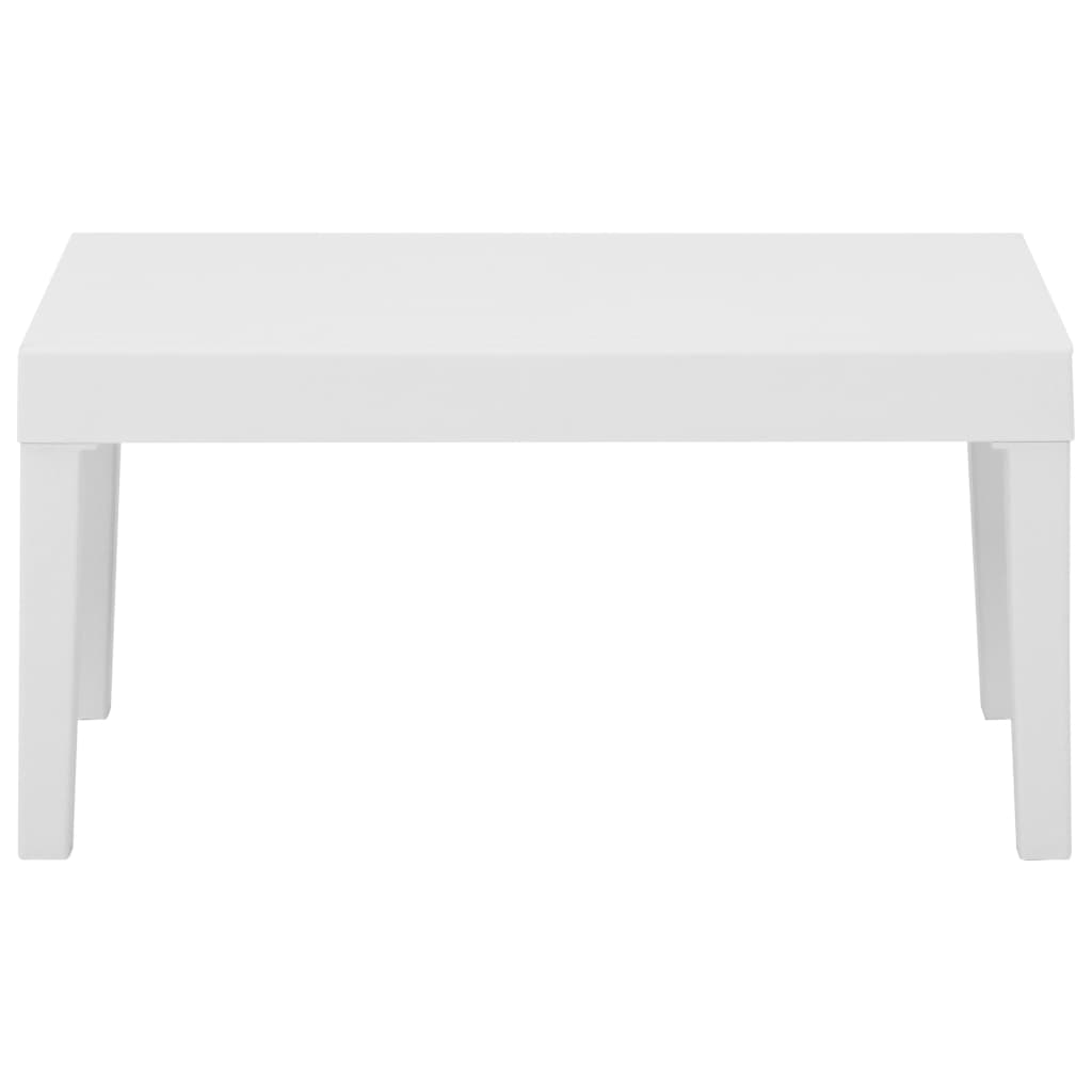 4-delige Loungeset met kussens kunststof wit