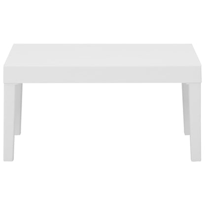 4-delige Loungeset met kussens kunststof wit