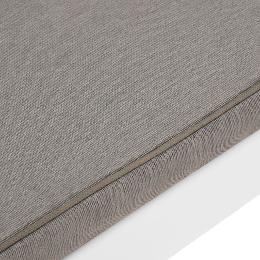 4-delige Loungeset met kussens kunststof wit