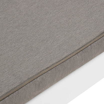 4-delige Loungeset met kussens kunststof wit