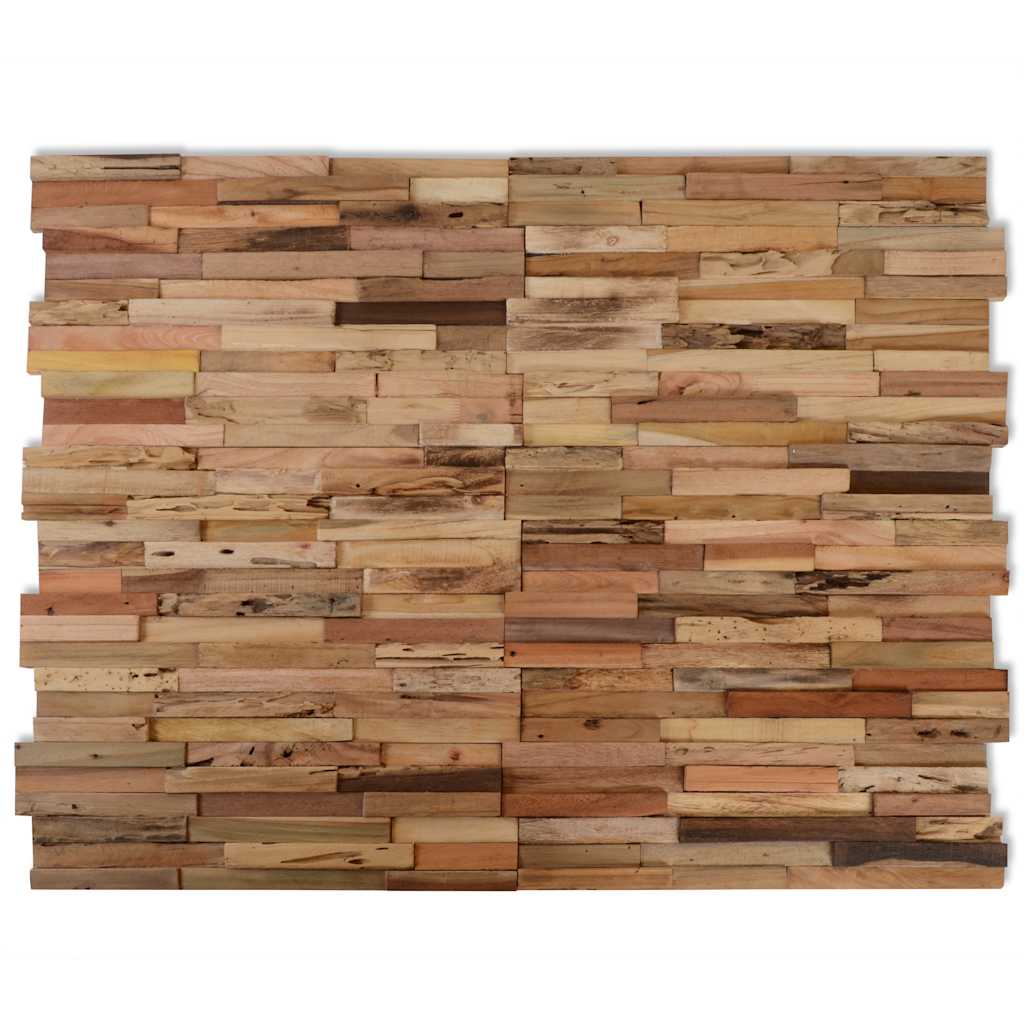 Wandpanelen 1,03 M² Hergebruikt Teakhout Naturel