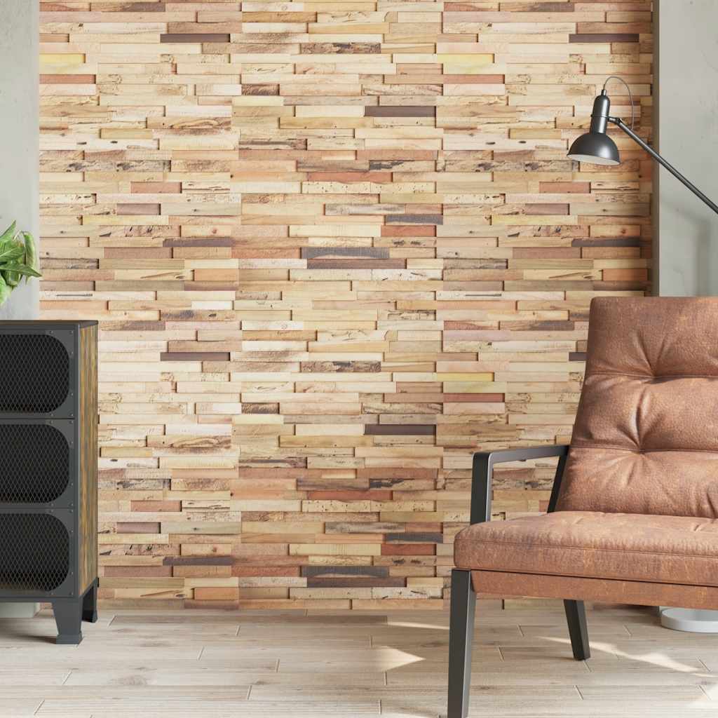 Wandpanelen 1,03 M² Hergebruikt Teakhout Naturel