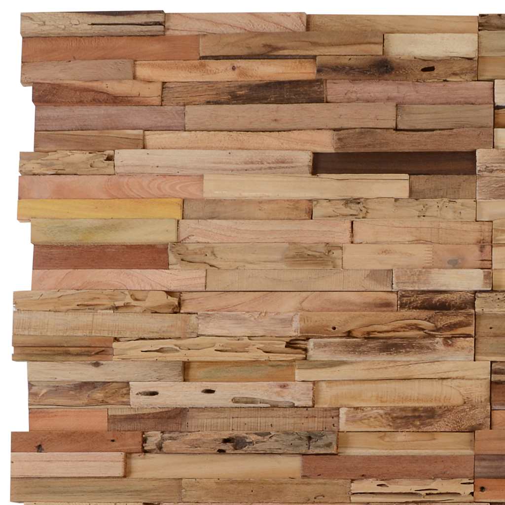 Wandpanelen 1,03 M² Hergebruikt Teakhout Naturel