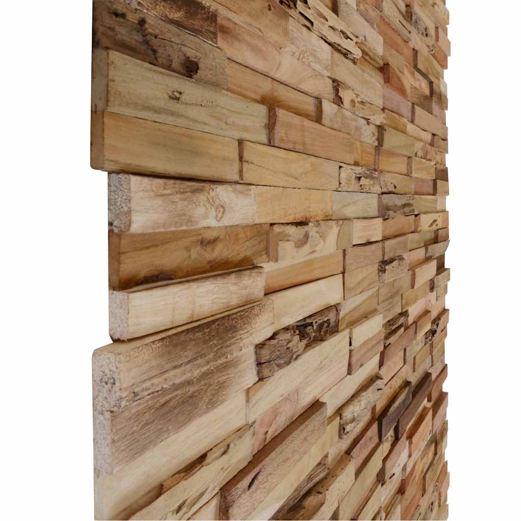 Wandpanelen 1,03 M² Hergebruikt Teakhout Naturel