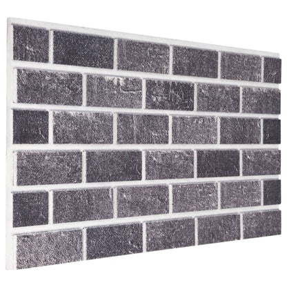 11 St Wandpanelen 3D E En Grijze Baksteen Eps Zwart en grijs