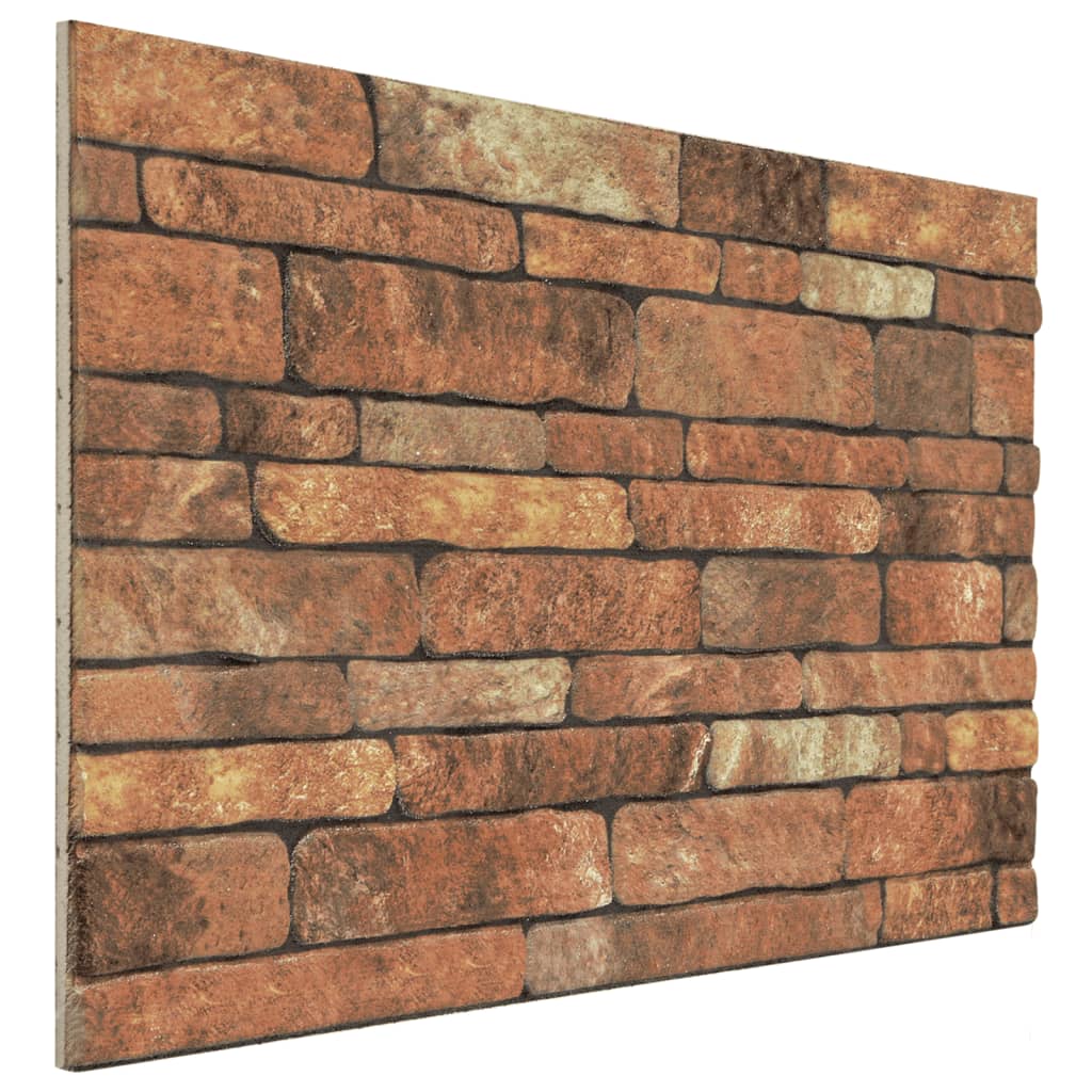 Wandpanelen 3D E Baksteen Eps Bruin en wit
