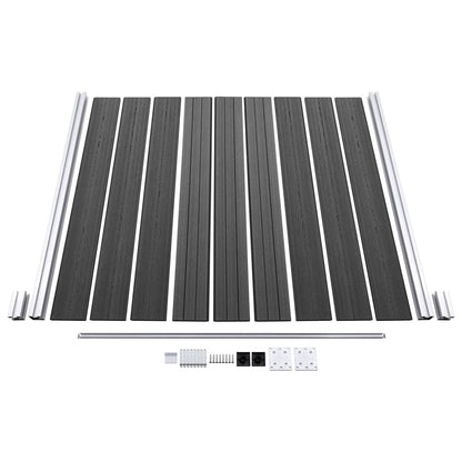 Schuttingpanelenset 872x186 cm HKC zwart