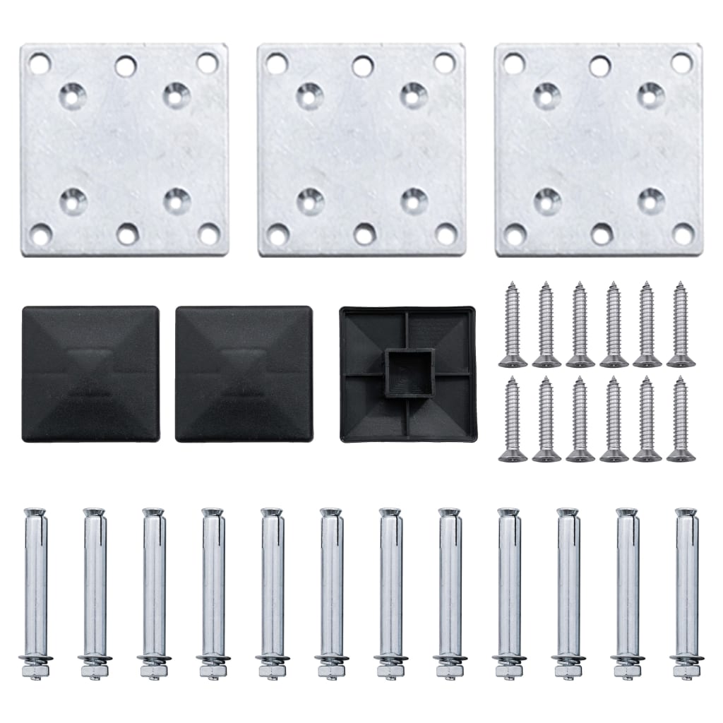 Schuttingpanelenset Hkc 353 x 146 cm Bruin