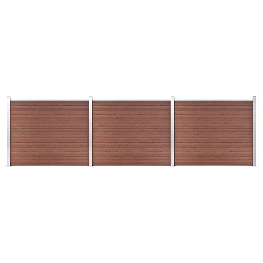 Schuttingpanelenset 526x146 cm HKC bruin