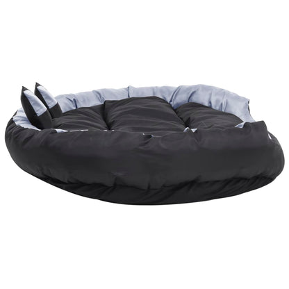 Hondenkussen Omkeerbaar En Wasbaar 150 x 120 x 25 cm Grijs en zwart