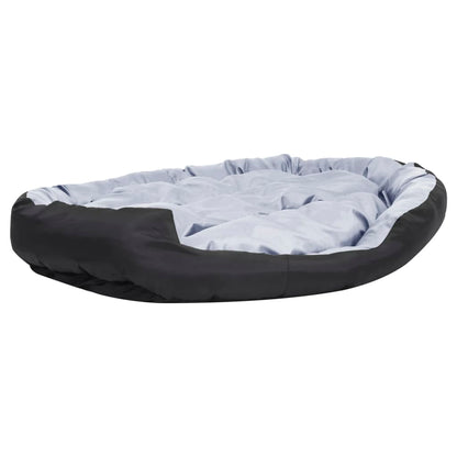 Hondenkussen Omkeerbaar En Wasbaar 150 x 120 x 25 cm Grijs en zwart