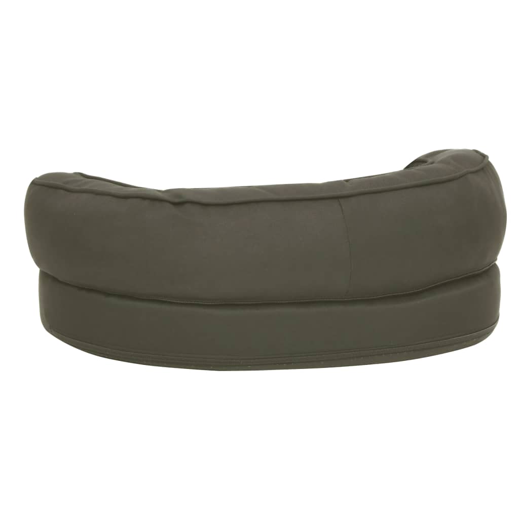 Hondenbed Ergonomisch Linnen-Look 60 x 42 cm Donkergrijs