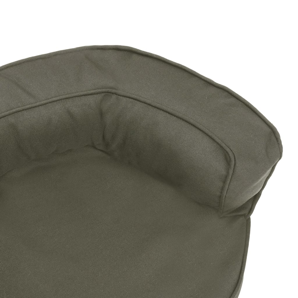 Hondenbed Ergonomisch Linnen-Look 60 x 42 cm Donkergrijs