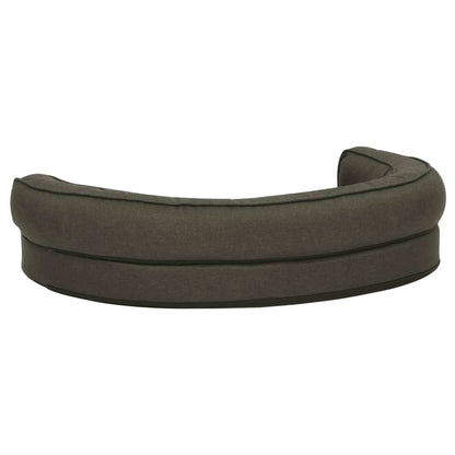 Hondenbed Ergonomisch Linnen-Look 75 x 53 cm Donkergrijs