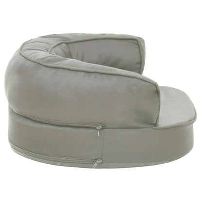 Hondenbed Ergonomisch Linnen-Look 60 x 42 cm Grijs