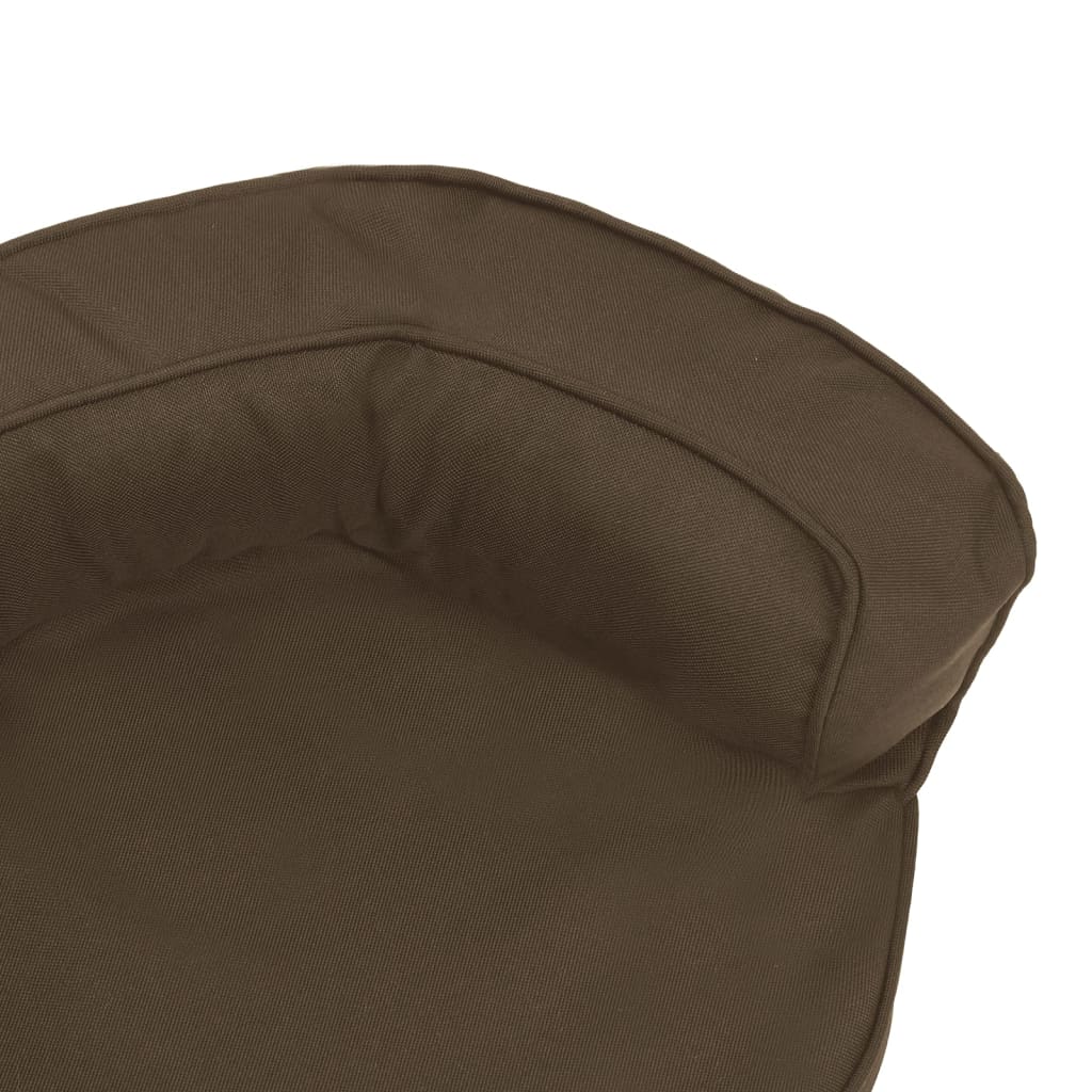 Hondenbed Ergonomisch Linnen-Look 60 x 42 cm Bruin