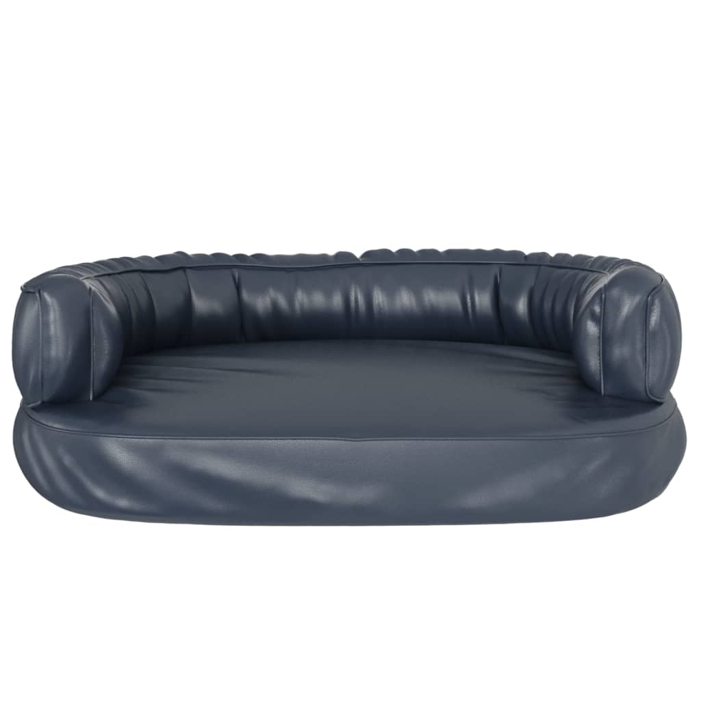 Hondenmand Ergonomisch Schuim Kunstleer 60 x 42 cm Donkerblauw